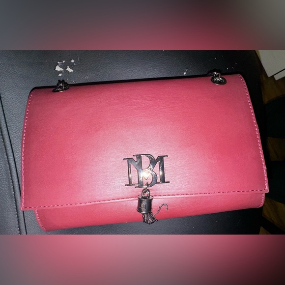 Badgley Mischka Metal Fringe Tassel Bag Purse Silver Chain Crossbody NWT - Picture 13 of 13